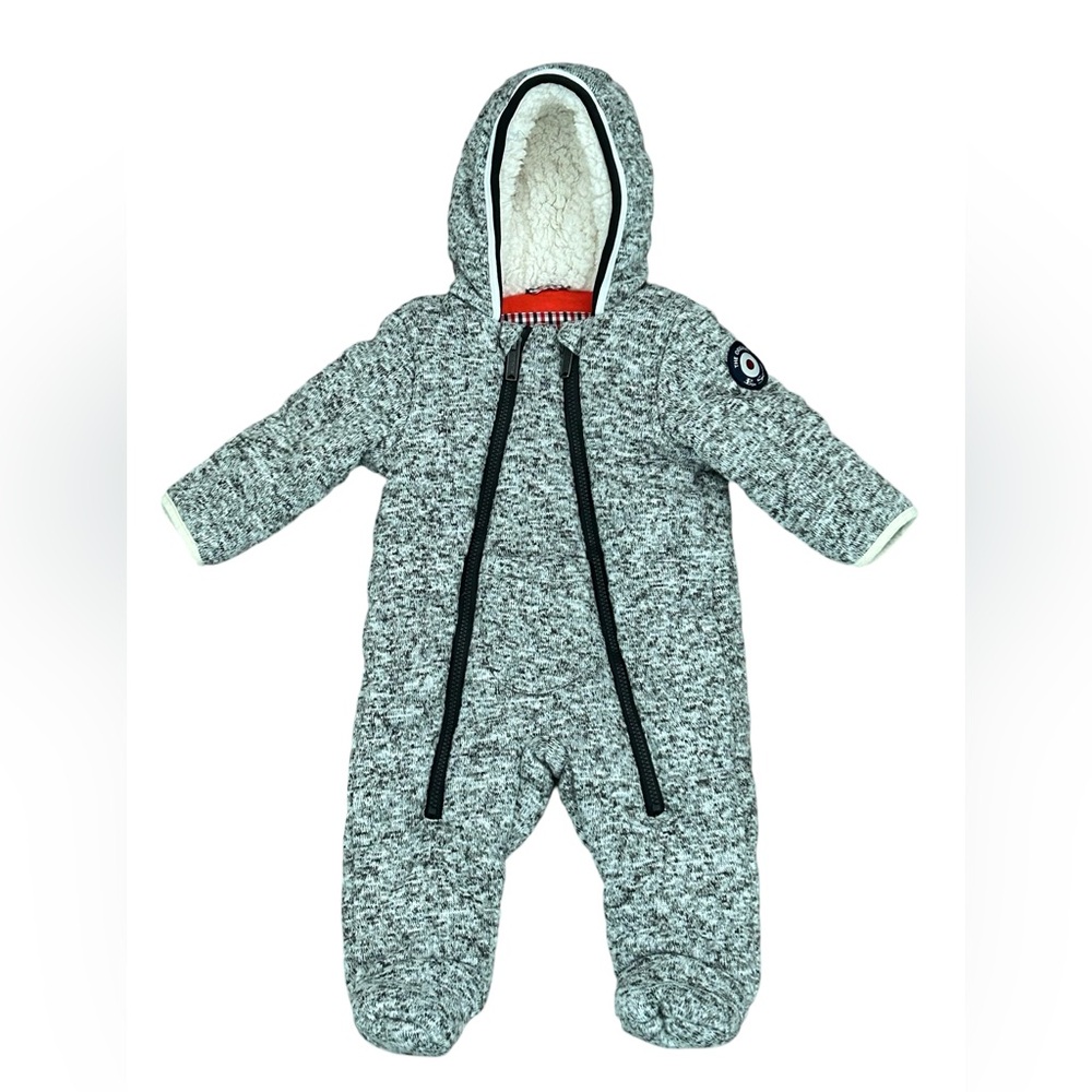 Ben Sherman Original Baby Bunting Size 6-9 Mth Sherpa Lined One Piece Snow Suit